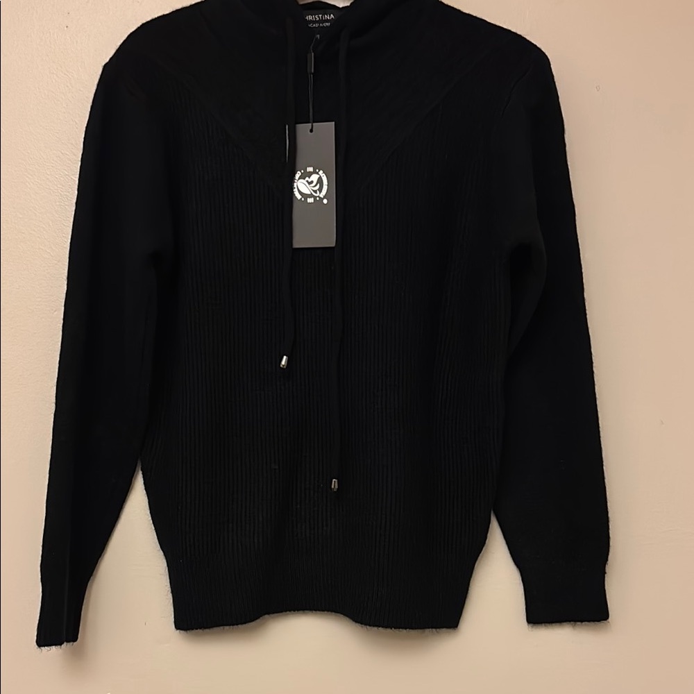 Women's Black Turtleneck Sweater